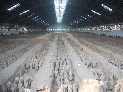 西安兵馬俑坑博物館+秦の始皇帝陵観光