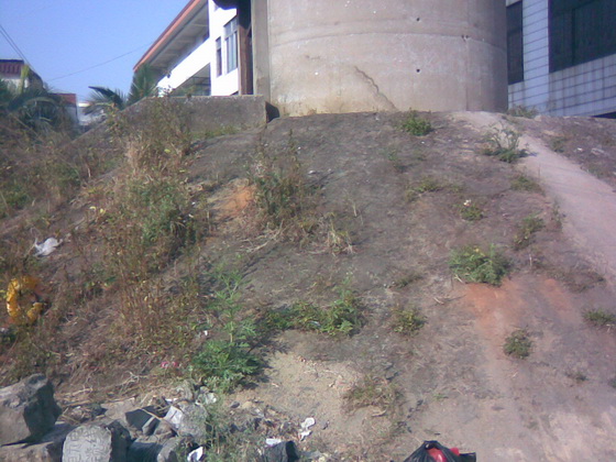 ここは家の近くにある鉄道局の給水塔で