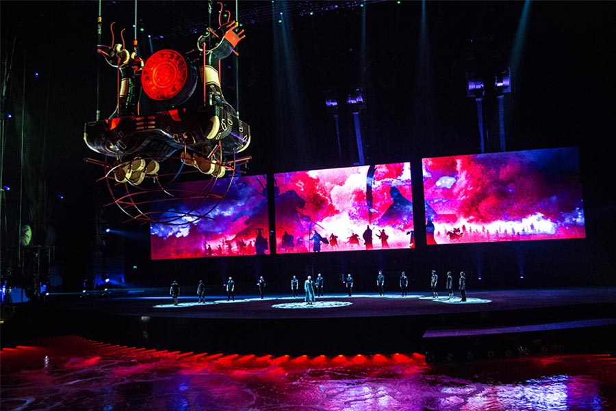 世界的水舞ショー「漢秀」鑑賞　